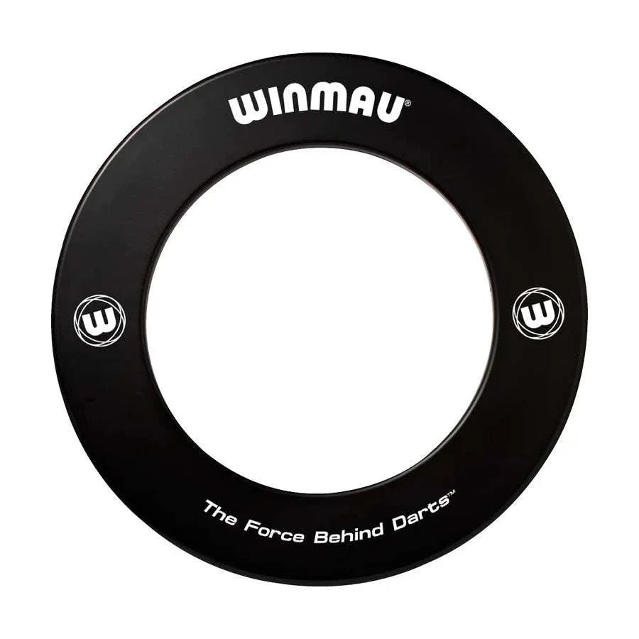 Winmau Professional Black dartboard surround with printed logo for wall protection