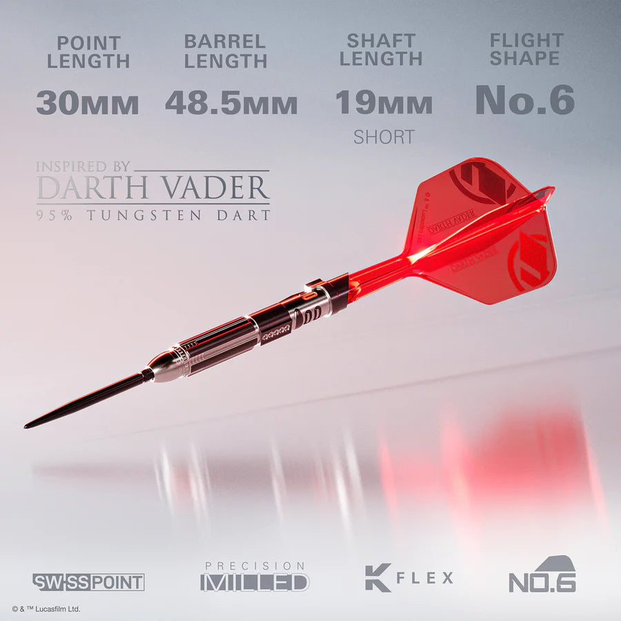 STAR WARS™ | TARGET Darth Vader "Sith Lord" Lightsaber First Edition 95% Tungsten 24G Steel Tip Darts