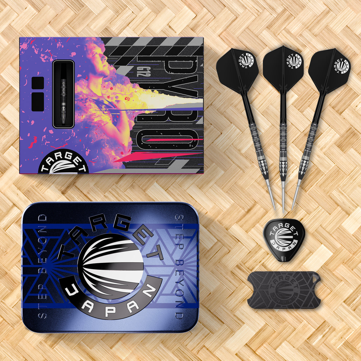 PYRO GEN12 90% SP STEEL TIP DARTS