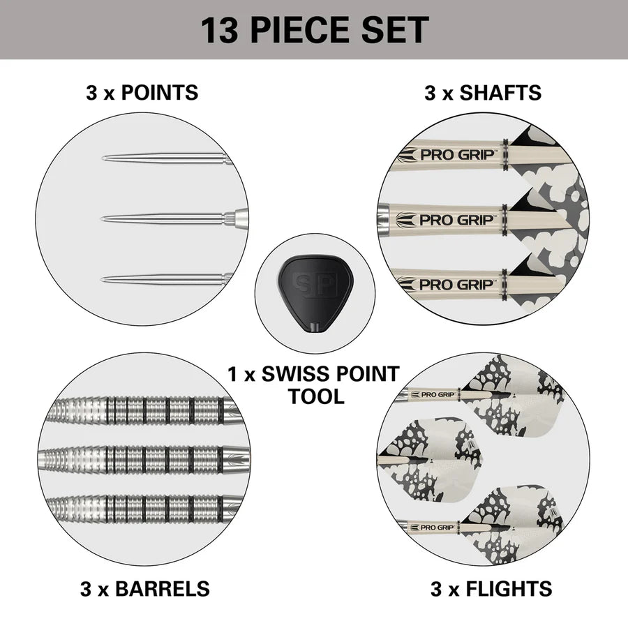 Exo 02 90% Tungsten SP Steel Tip Darts