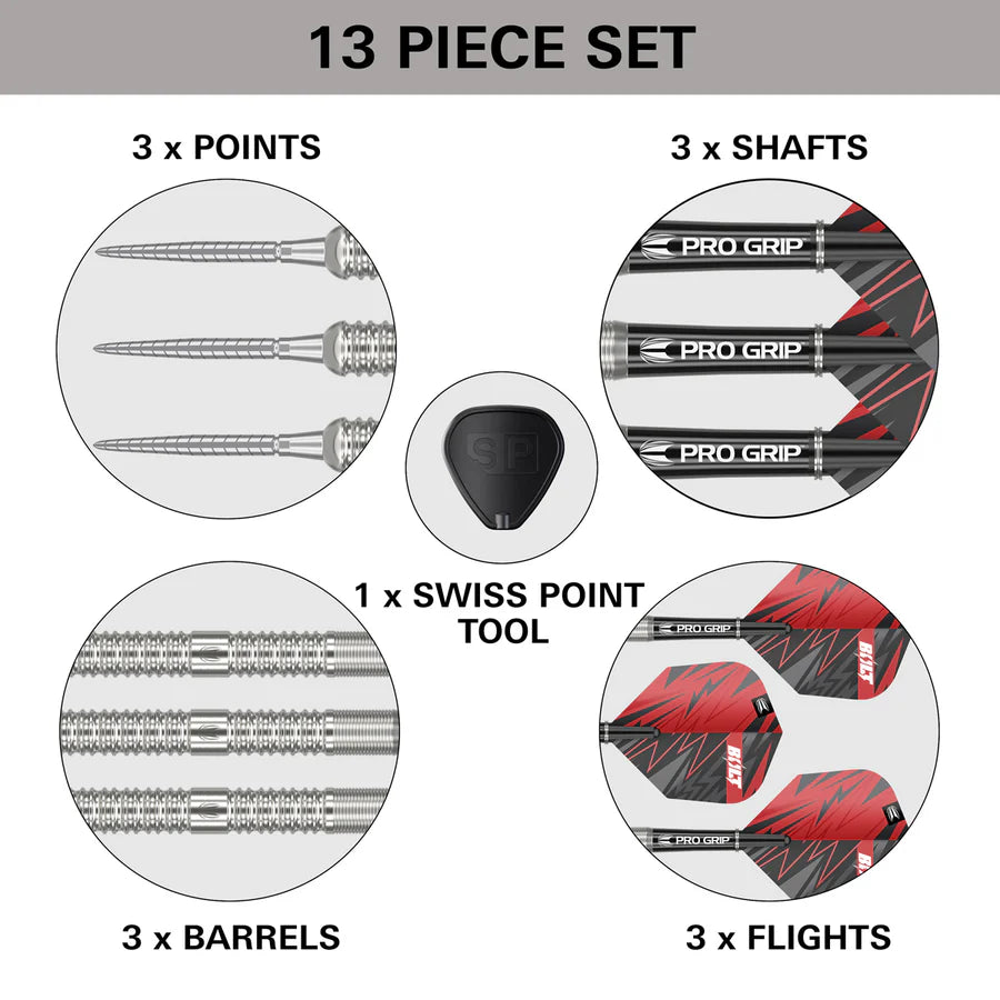 Sebastian Bialecki 90% Tungsten SP Steel Tip Darts