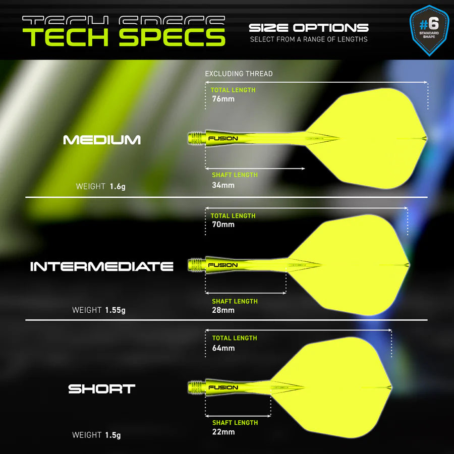 Fusion Integrated Flight & Shaft Yellow
