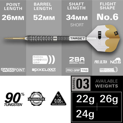 Redux 90% 03 SP Steel Tip Darts 2025 Edition