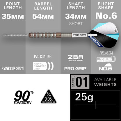 ADAM LIPSCOMBE 90% 25G SP STEEL TIP DARTS 2026