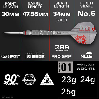 Star Wars AT-AT 90% Steel Tip Darts 2026