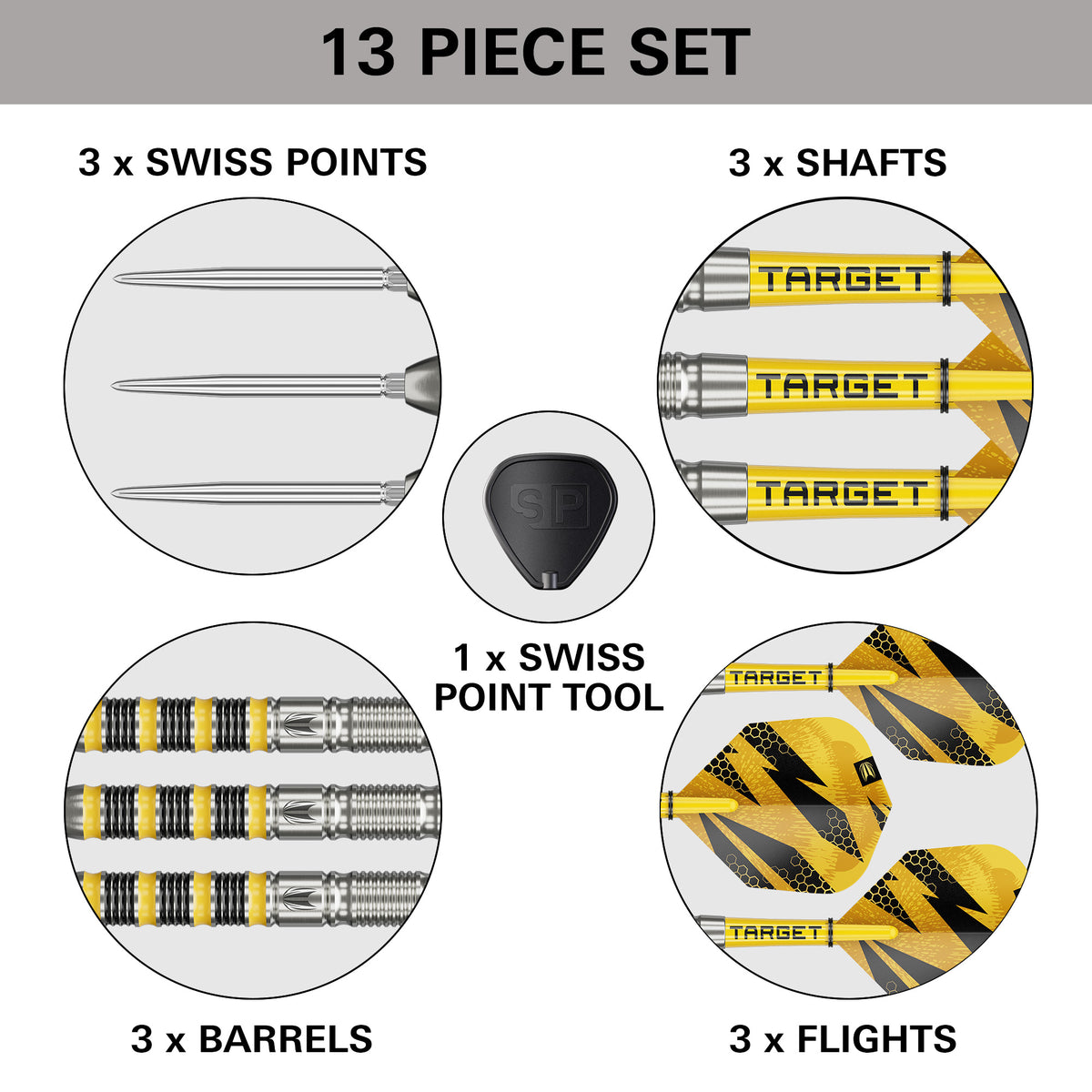 BUZZ 90% SP01 STEEL TIP DART