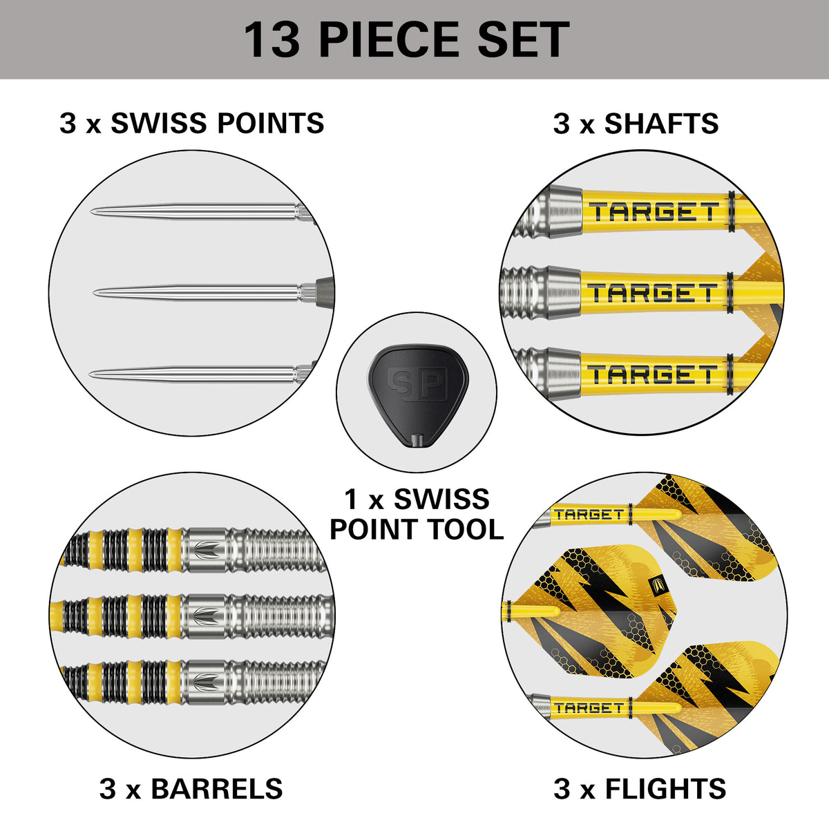 BUZZ 90% SP03 STEEL TIP DART