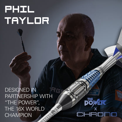 PHIL TAYLOR POWER CHRONO SP STEEL TIP DARTS