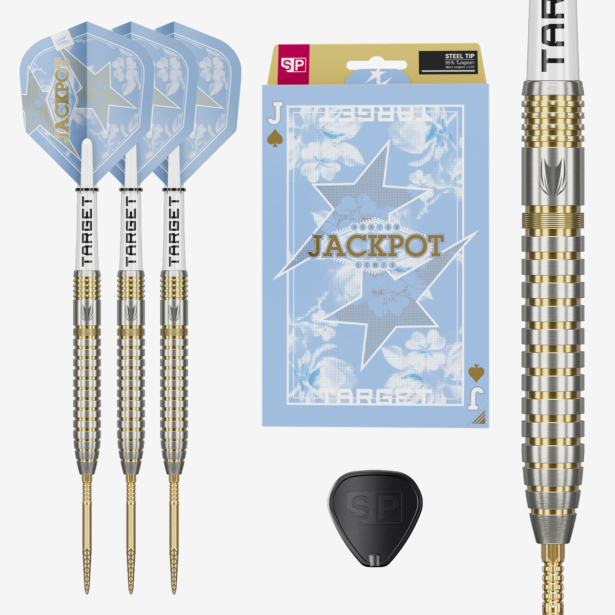 ADRIAN LEWIS SHOWDOWN  95% SP STEEL TIP DARTS 2026