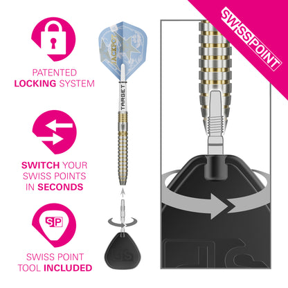 ADRIAN LEWIS SHOWDOWN  95% SP STEEL TIP DARTS 2026