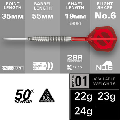 TARGET GROUP Ø 50% 02 SP STEEL TIP DARTS 2026