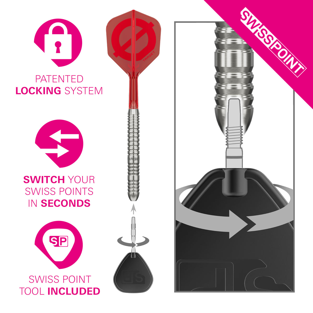 TARGET GROUP Ø 50% 03 SP STEEL TIP DARTS 2026