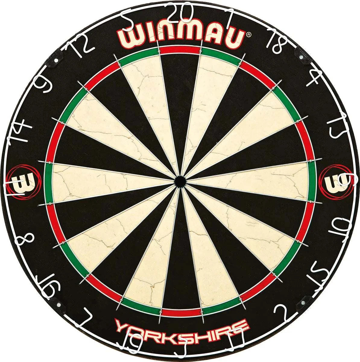 Winmau Yorkshire Dartboard made of premium-grade bristle for professional league play and regional darts formats