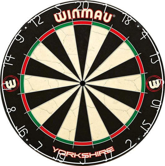 Winmau Yorkshire Dartboard made of premium-grade bristle for professional league play and regional darts formats