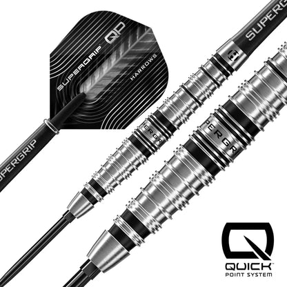 Supergrip Torpedo 90% Tungsten QP Steel Tip Darts