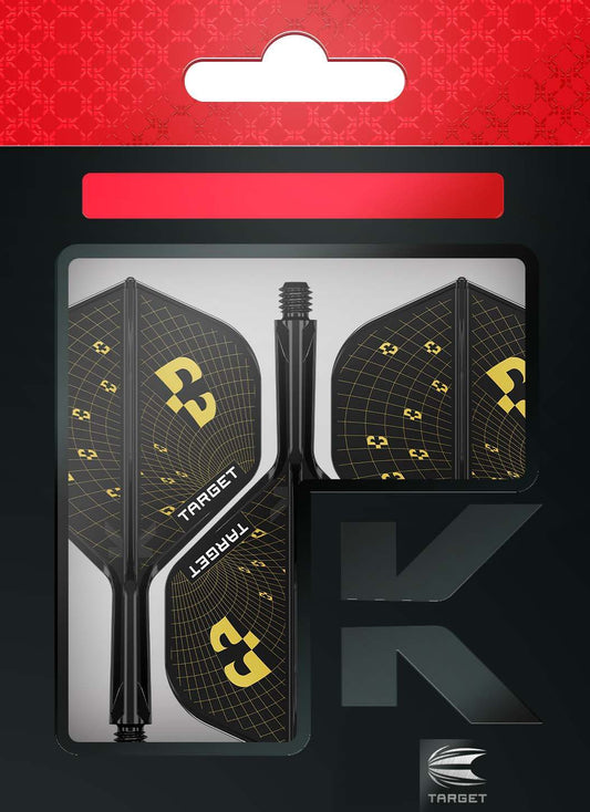 K-Flex Bolide Flight integrated dart flights and shafts with geometric design and advanced impact absorption technology