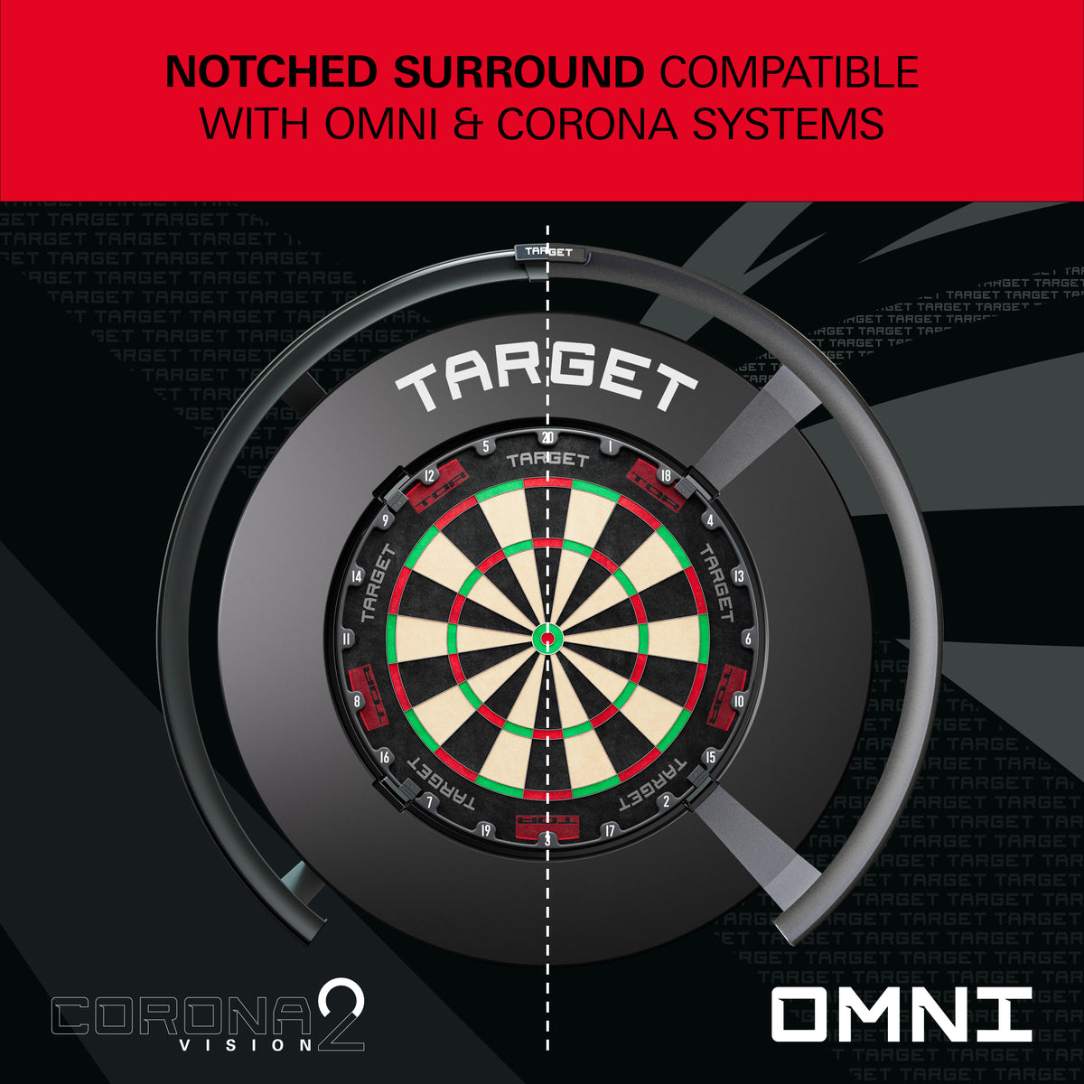 Target Darts Notched Dartboard Surround
