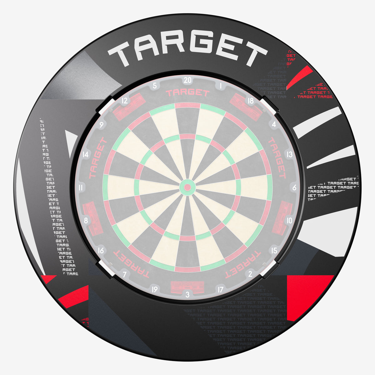 Target Darts Patterned Notched Dartboard Surround