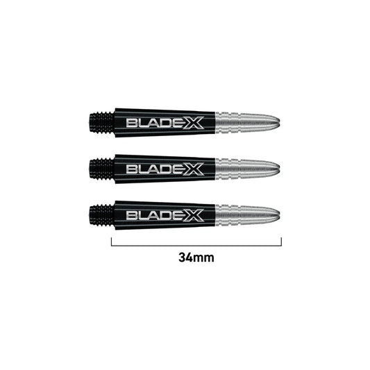 Winmau Vecta Blade X Black & Silver Dart Stems / Shafts