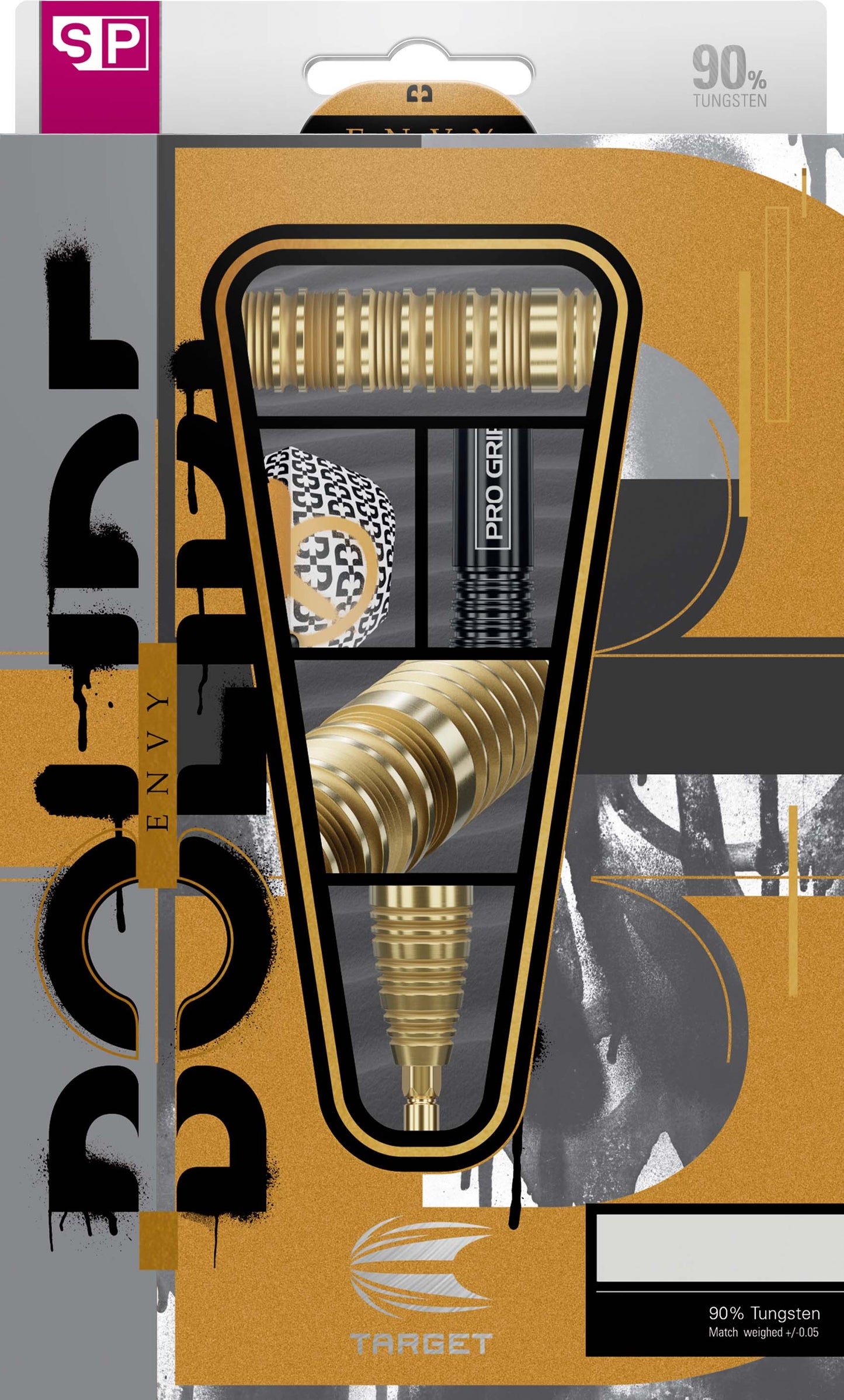 Bolide Envy 01 90% Tungsten SP Steel Tip Darts by Target