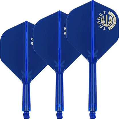 Blue Target Japan logo K-Flex No2 dart flights with gold logo and patented flex system