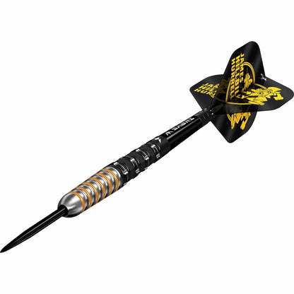 Mission James Hurrell Darts - Steel Tip - 95% Tungsten - Black PVD & Yellow