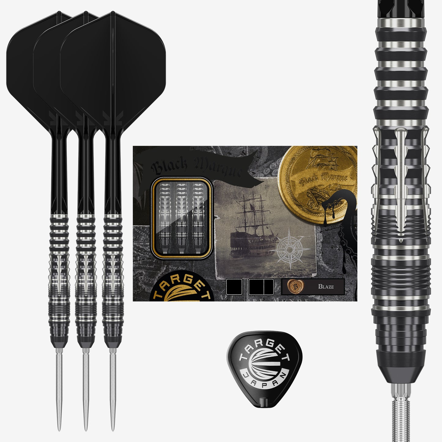 Black Marque Blaze Steel Tip Darts