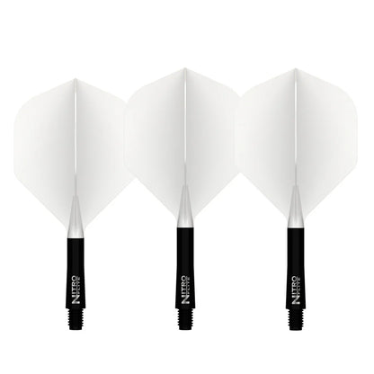 Red Dragon Nitro Flite Integrated Flight & Shaft White & Black