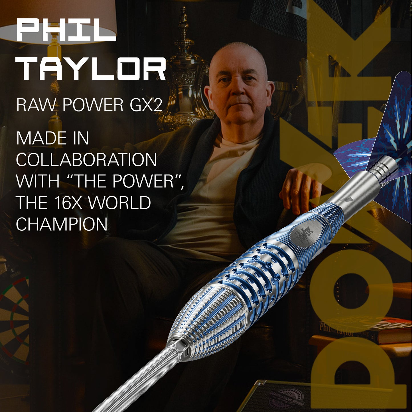 Phil Taylor Power Gx2 SP Steel Tip Darts 2025