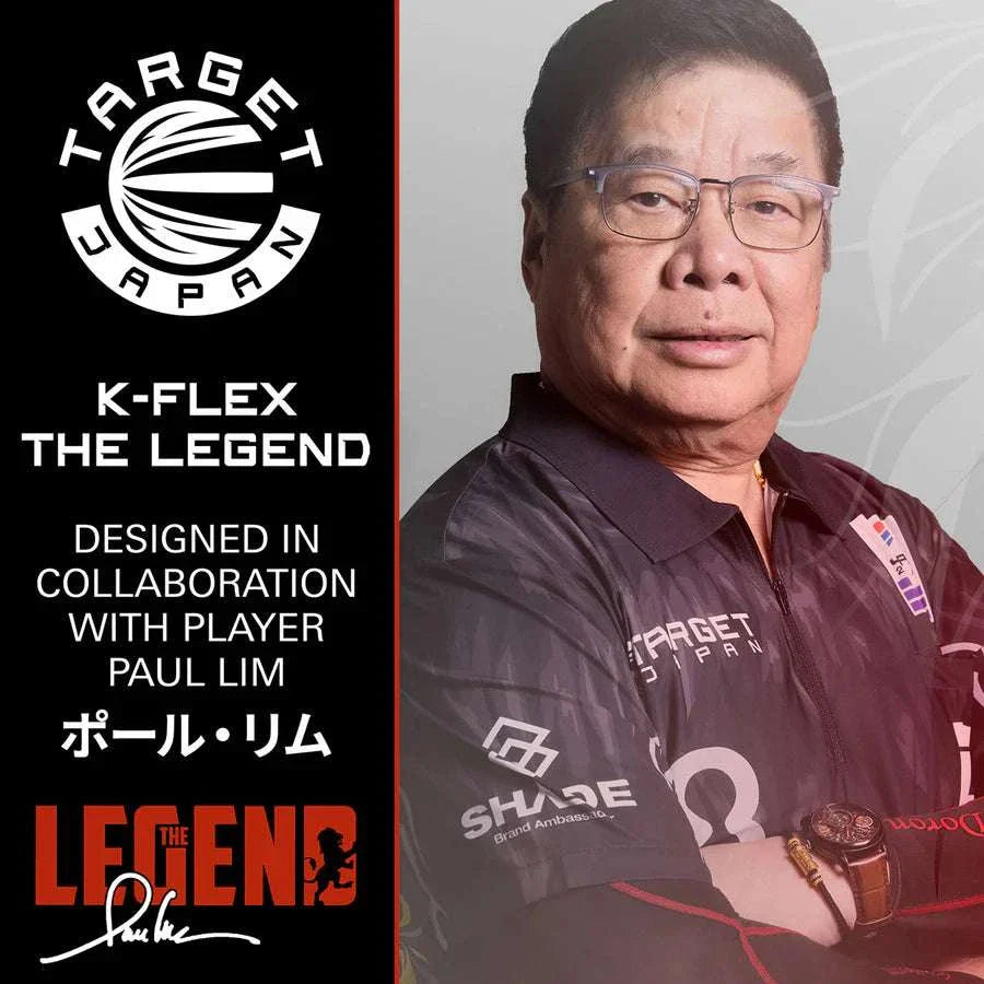 Target Japan Paul Lim K-Flex One Piece Dart Flights with roaring lion design and advanced injection molding for durable, aerodynamic play