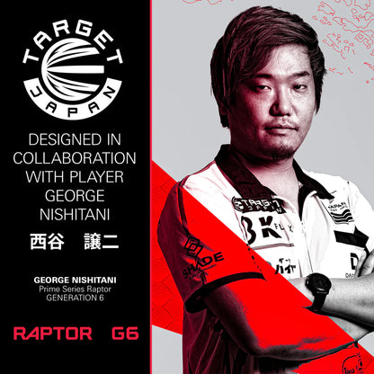 Target Japan Prime Series Raptor G5 90% Tungsten K-Flex Swiss Point Steel Tip Darts Set, 21G | Joji Nishitani KFlex Dart Flight, Swiss Storm Points, Stalen Dart Tips met K Flex geïntegreerde Target Japan Prime Series Raptor G5 90% Tungsten K-Flex Swiss Point Steel Tip Darts Set, 21G | Joji Nishitani KFlex Dart Flight, Swiss Storm Points, Stalen Dart Tips met K Flex geïntegreerde