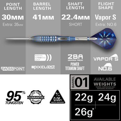 Phil Taylor Power Gx2 SP Steel Tip Darts 2025