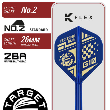 The Rising Sun Gen10.5 95% Tungsten Steel Tip Darts