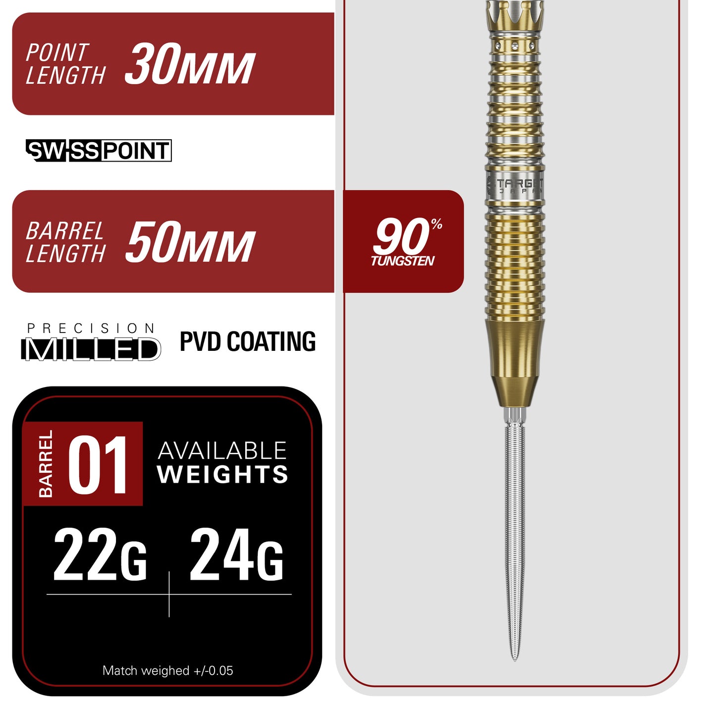 Black Marque Enzo Steel Tip Darts