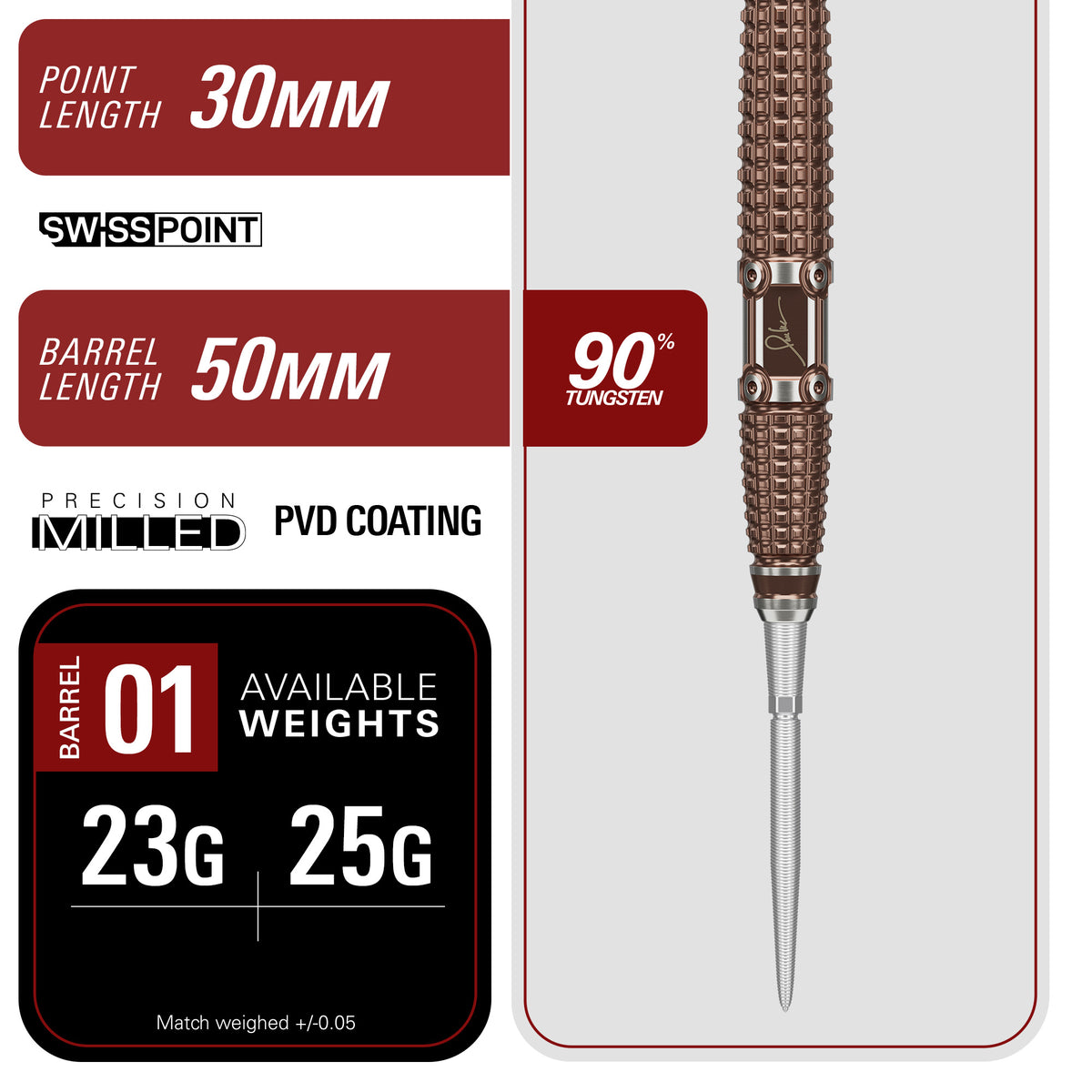 THE LEGEND GEN10 90% SP STEEL TIP DARTS