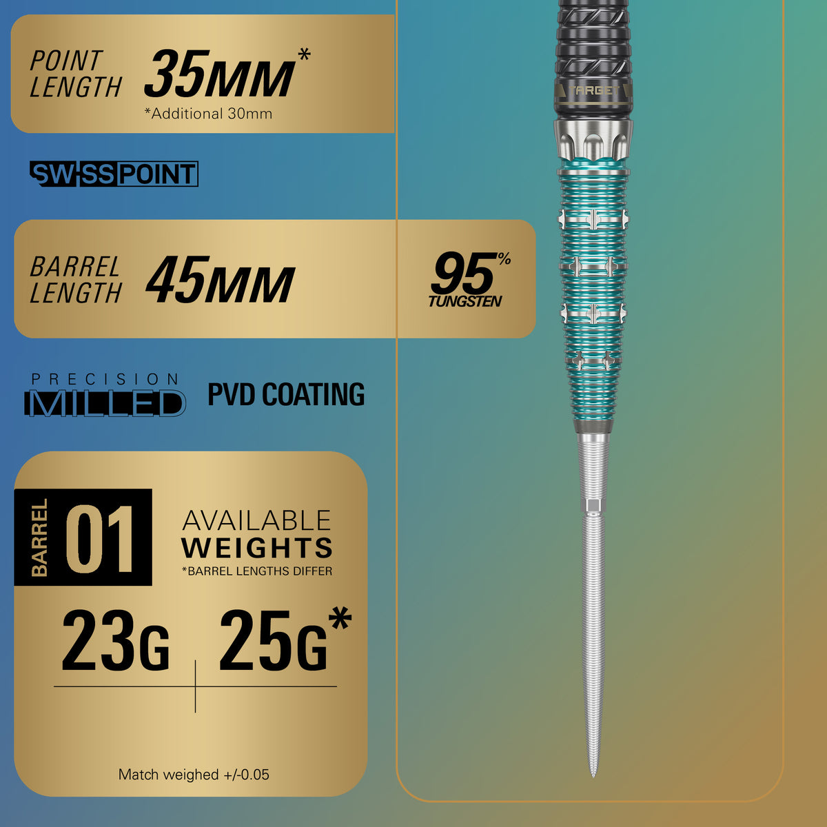 THE MIRACLE × RISING SUN CHAMPIONS 95% SP STEEL TIP DARTS LIMITED EDITION