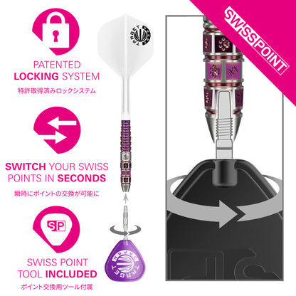 PRIME SERIES MAYO GEN8 90% SP STEEL TIP DARTS