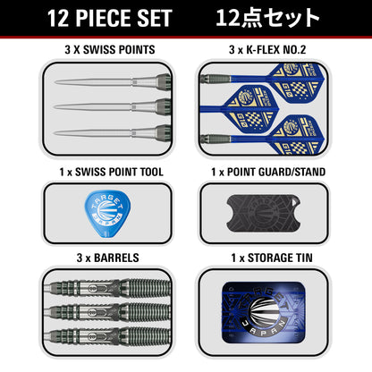 The Rising Sun Gen10.5 95% Tungsten Steel Tip Darts
