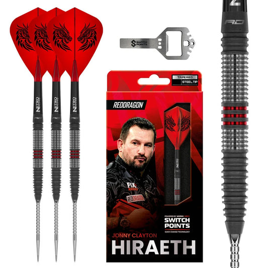 Jonny Clayton Hiraeth Switch Point 90% Tungsten Steel Tip Darts