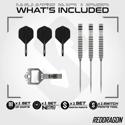 Gian van Veen Tour Edition Switch Point 90% Tungsten Steel Tip Darts
