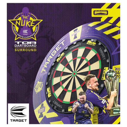 Luke Littler World Champion Surround & TOR Dartboard Bundle by Target
