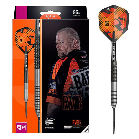 Raymond Van Barneveld RVB95 Gen 3 SP 95% Tungsten Steel Tip Darts