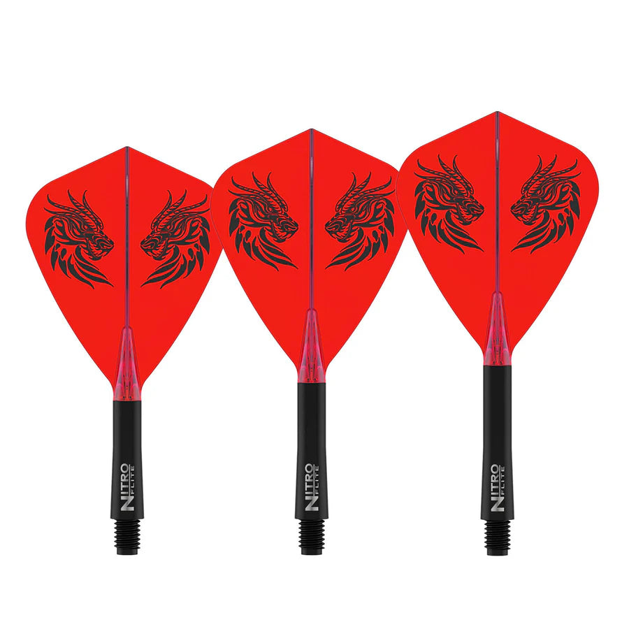 Red Dragon Jonny Clayton Nitro Flite Kite Integrated Flights & Shafts