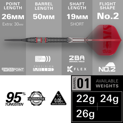 Nathan Aspinall 95K SP Steel Tip Darts 2025