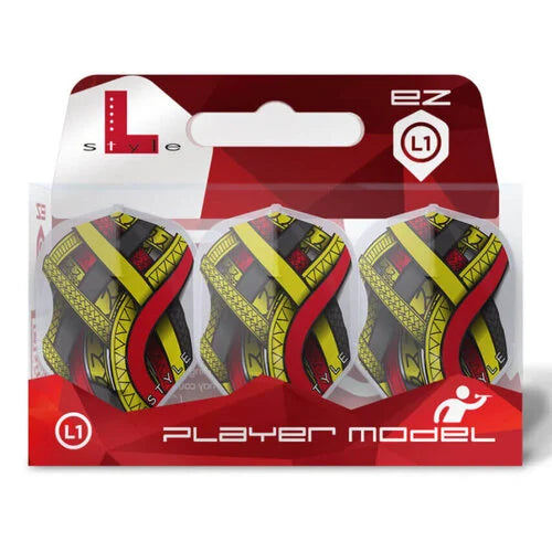 L-Style EZ L1 Mike de Decker Type A White Belgium Dart Flights