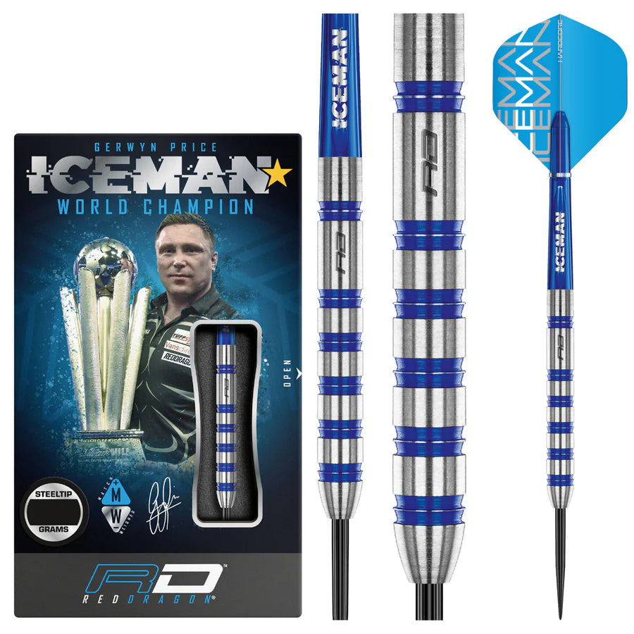 Gerwyn Price Iceman Challenger 80% Tungsten Steel Tip Darts
