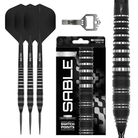 Red Dragon Sable Bomb Switch Point 90% Tungsten Steel Tip Darts
