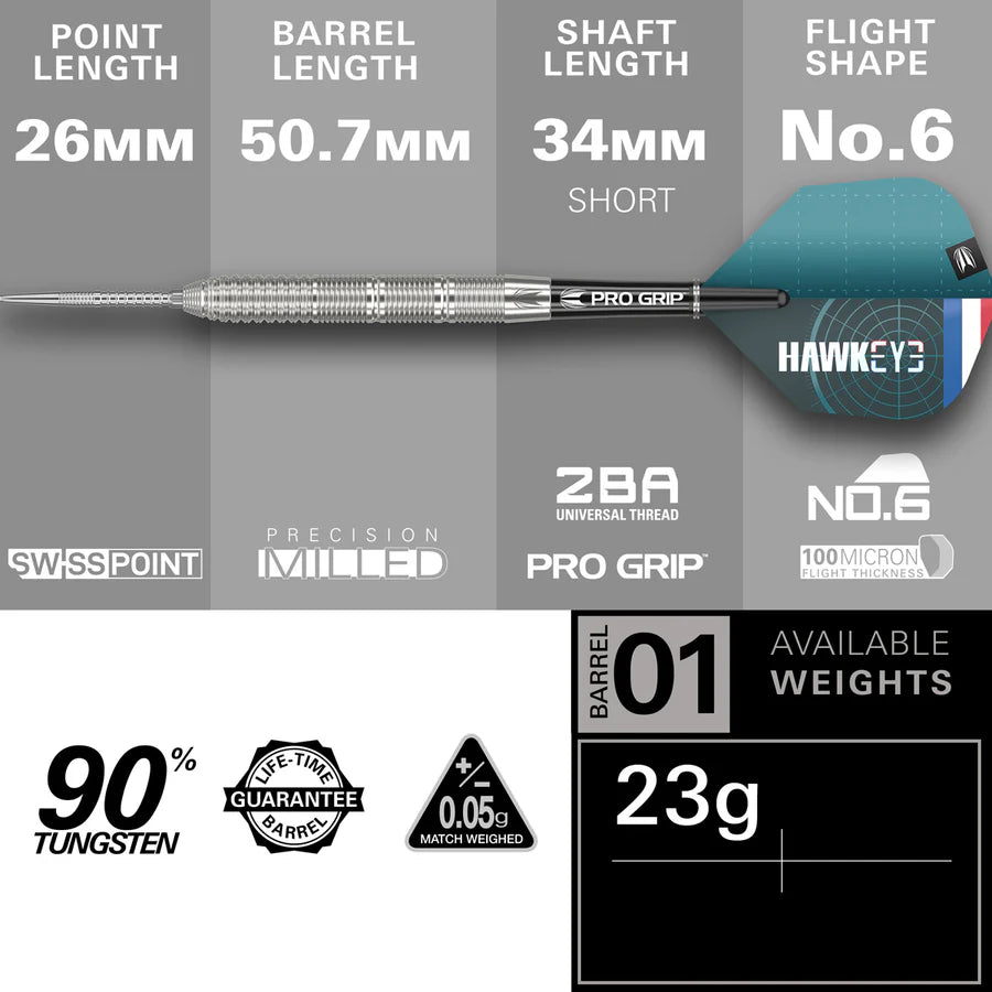 Kevin Doets 90% Tungsten SP Steel Tip Darts