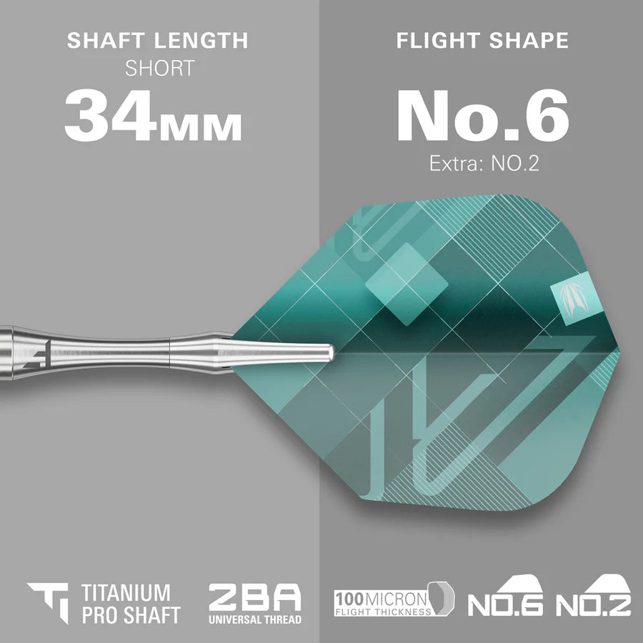 Rove 02 90% Tungsten SP Steel Tip Darts