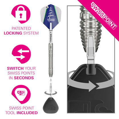 Shane McGuirk G1 Swiss Point 90% Tungsten Steel Tip Darts